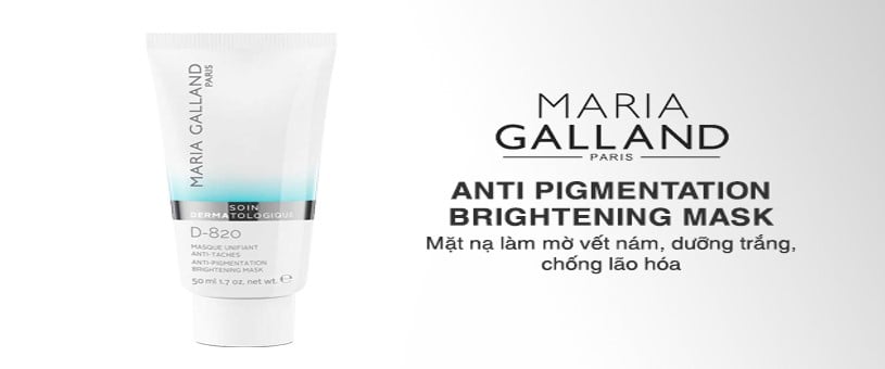 Mặt nạ trắng da Maria Galland Anti-Pigmentation Brightening Mask D-820 – trị nám cao cấp dành cho phái đẹp.