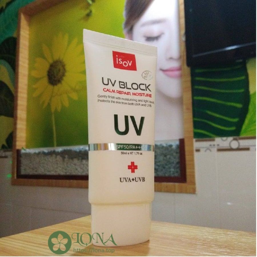 Kem chống nắng UV Block ISOV được ứng dụng tại Lona Home Spa