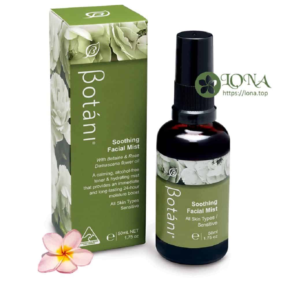 Tinh chất xịt dưỡng ẩm và làm mềm da Botani | Soothing Ficial Mist