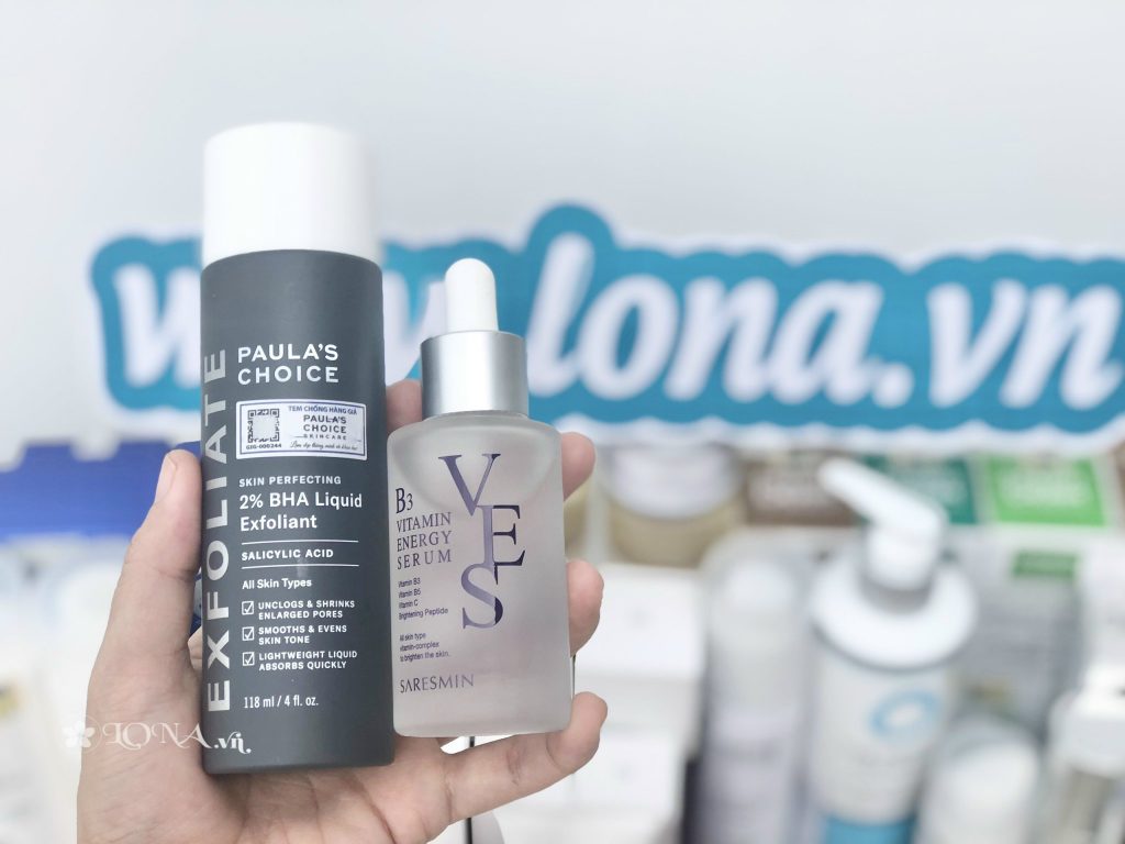 kết hợp bha và niacinamide